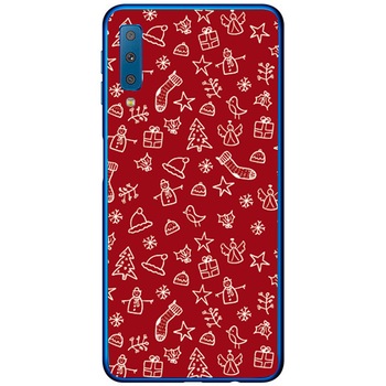Husa din Silicon, Craciun Christmas Mix pentru Samsung Galaxy A7 (2018), Multicolor Husa din Silicon, Craciun Christmas Mix pentru Samsung Galaxy A7 (2018), Multicolor