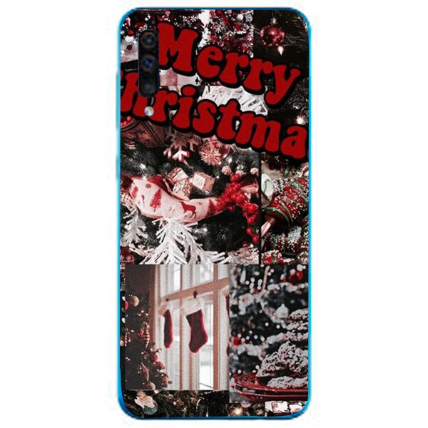 Husa din Silicon, Craciun Christmas Merry Christmas pentru Samsung Galaxy A70, Multicolor