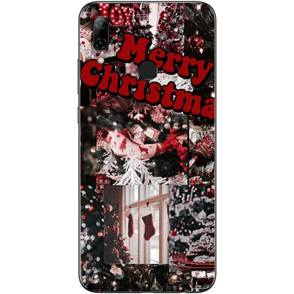 Husa din Silicon, Craciun Christmas Merry Christmas pentru Huawei P Smart (2019), Multicolor