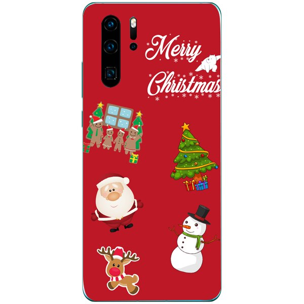 Husa din Silicon, Craciun Christmas Decorations pentru Huawei P30 Pro, Multicolor