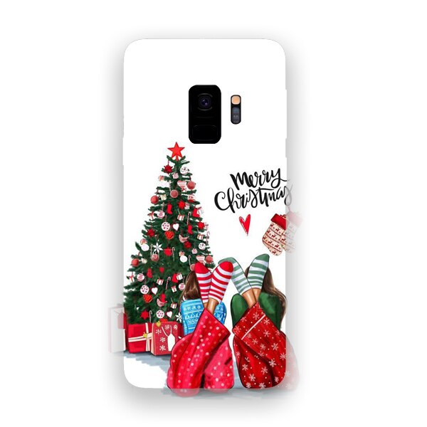 Husa din Silicon, Craciun BFF Christmas pentru Samsung Galaxy S9, Multicolor