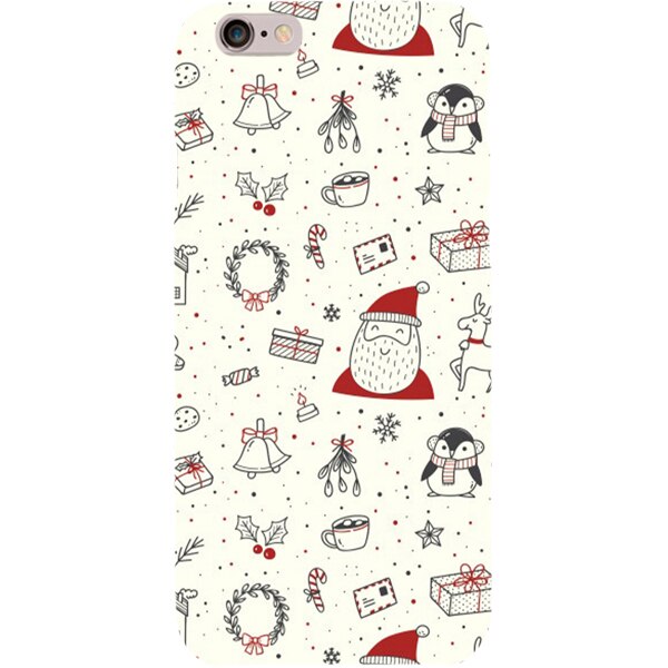Husa din Silicon, Craciun Christmas Wall pentru iPhone 7, Multicolor