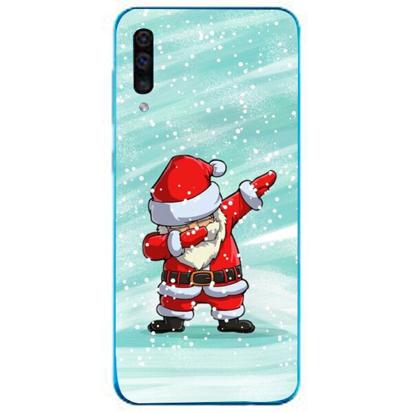 Husa din Silicon, Craciun Cool pentru Samsung Galaxy A70, Multicolor