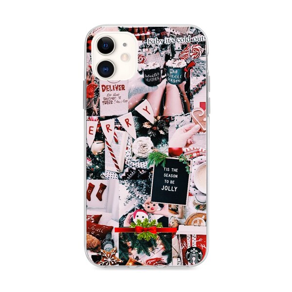 Husa din Silicon, Craciun Deliver pentru iPhone 11, Multicolor