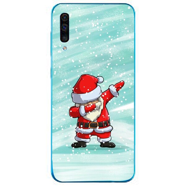 Husa din Silicon, Craciun Cool pentru Samsung Galaxy A50, Multicolor