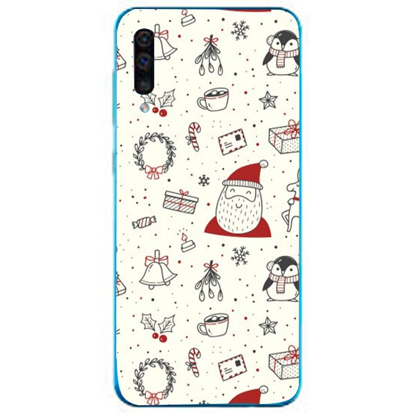 Husa din Silicon, Craciun Christmas Wall pentru Samsung Galaxy A70, Multicolor