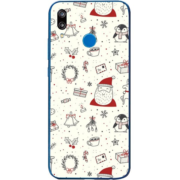 Husa din Silicon, Craciun Christmas Wall pentru Huawei P Smart Z, Multicolor