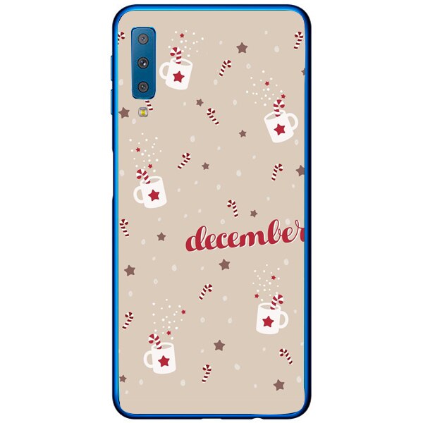 Husa din Silicon, Craciun December Vibes pentru Samsung Galaxy A7 (2018), Multicolor