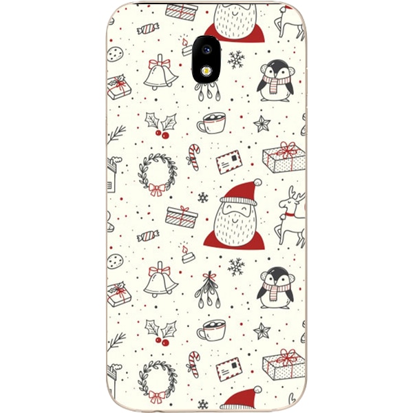 Husa din Silicon, Craciun Christmas Wall pentru Samsung Galaxy J5 (2017), Multicolor