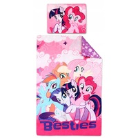 Lenjerii de pat copii, My Little Pony , 2 piese 90x140cm, 44x55cm Multicolor