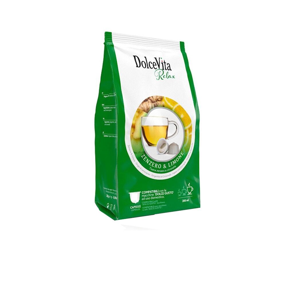 Capsule Zenzero & Limone Dolce Vita Compatibile Nespresso, 10 buc, 28 g