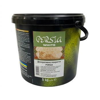 Vopsea decorativa Persia, culoare White, pentru interior, 5 kg Vopsea decorativa Persia, culoare White, pentru interior, 5 kg