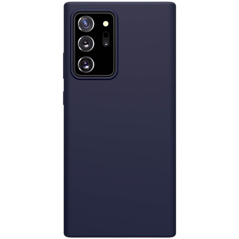 Husa din silicon mat albastru, cu interior de microfibra, pentru Samsung Galaxy Note 20 Ultra- Nillkin Flex