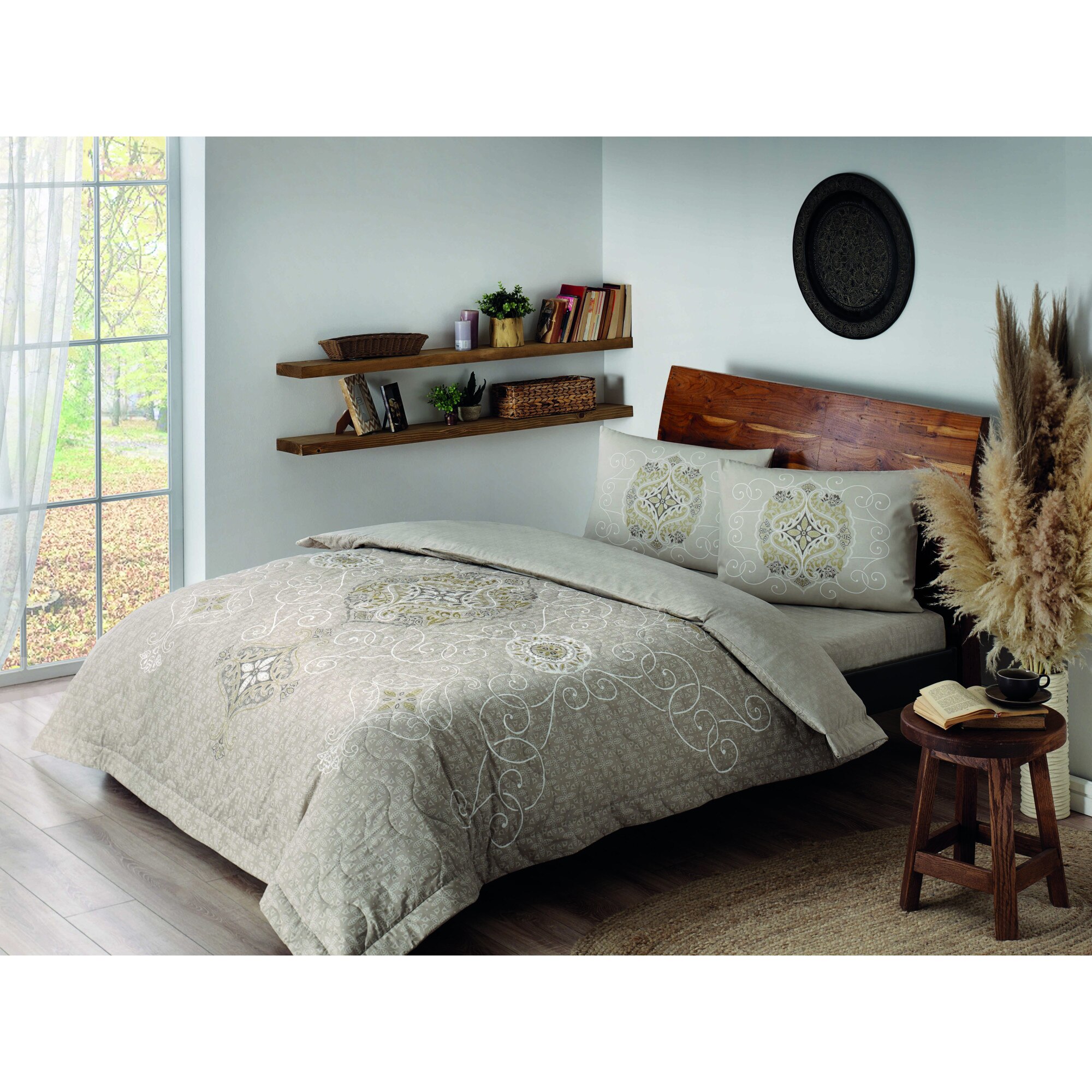 Set de pat din bumbac, pentru 2 persoane, Tac, Sianna