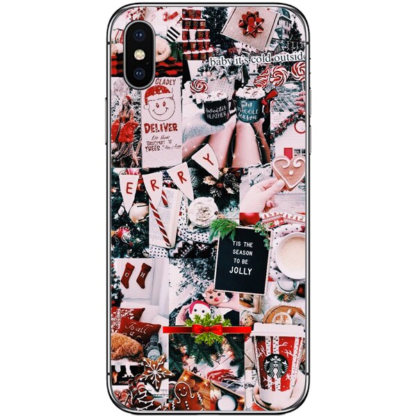 Husa din Silicon, Craciun Deliver pentru iPhone X, Multicolor