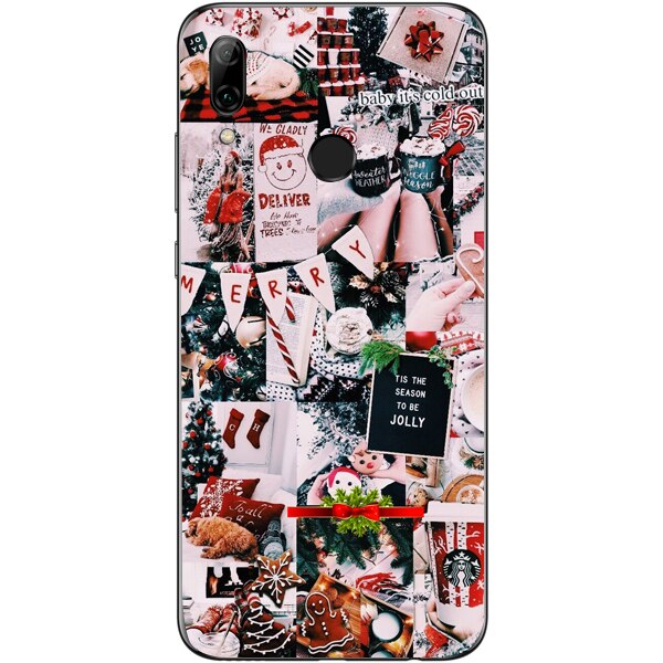 Husa din Silicon, Craciun Deliver pentru Huawei P Smart (2019), Multicolor