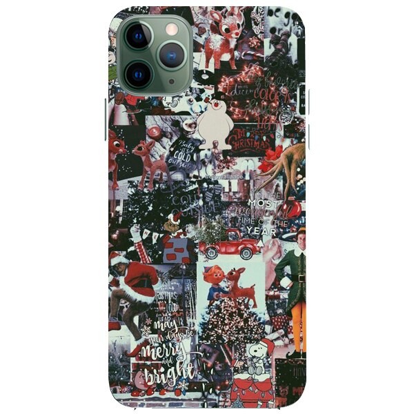 Husa din Silicon, Craciun Enjoy This Moment pentru iPhone 11 Pro, Multicolor