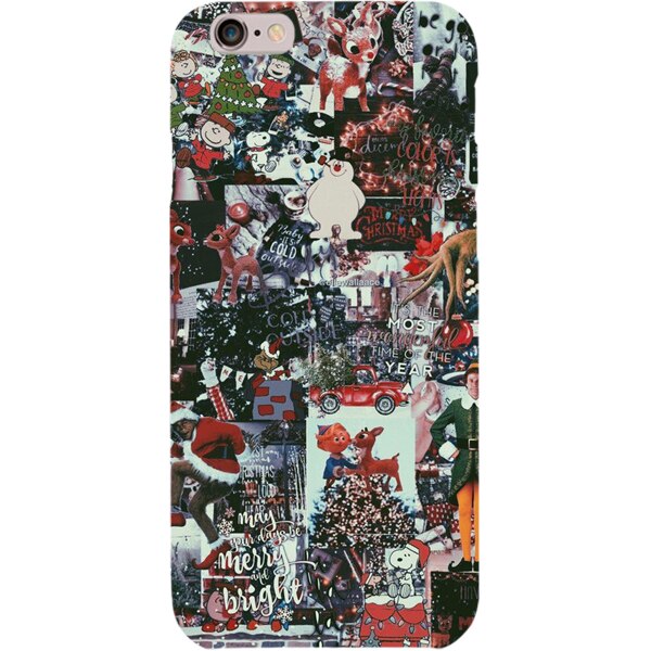 Husa din Silicon, Craciun Enjoy This Moment pentru iPhone 7, Multicolor