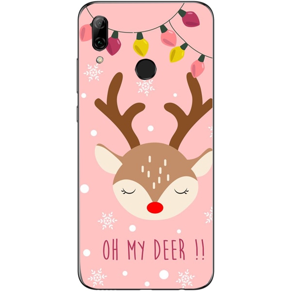 Husa din Silicon, Craciun I Love Pink pentru Huawei P Smart (2019), Multicolor