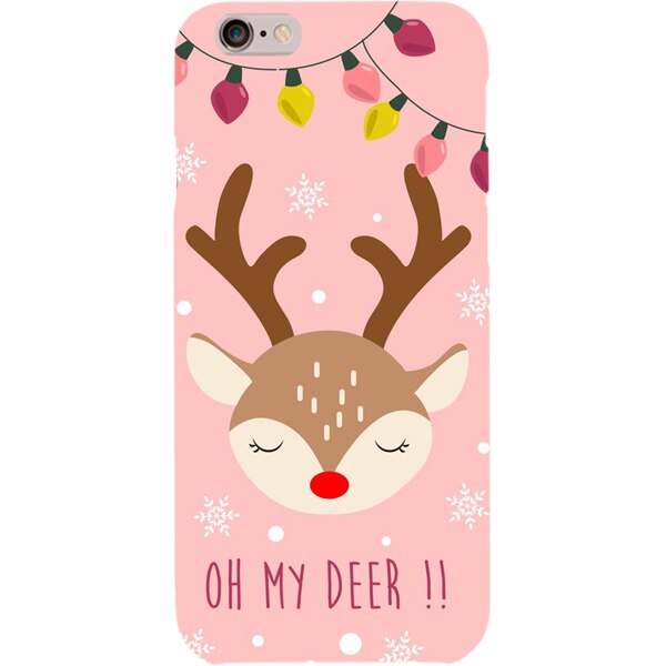 Husa din Silicon, Craciun I Love Pink pentru iPhone 7, Multicolor