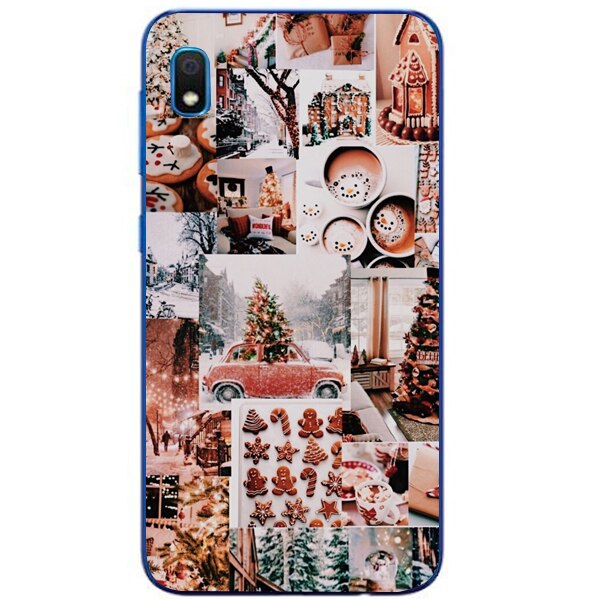 Husa din Silicon, Craciun Happiness pentru Samsung Galaxy A10, Multicolor