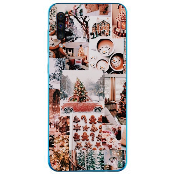 Husa din Silicon, Craciun Happiness pentru Samsung Galaxy A50, Multicolor