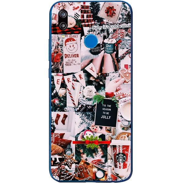Husa din Silicon, Craciun Deliver pentru Huawei P Smart Z, Multicolor