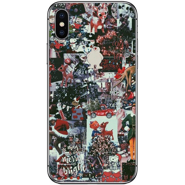 Husa din Silicon, Craciun Enjoy This Moment pentru iPhone XS Max, Multicolor