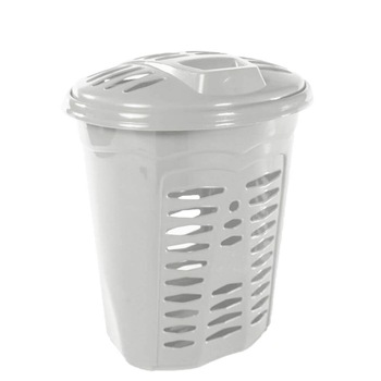 Cos de Rufe STERK, 52x35x45 cm, cu Capac, Plastic Alb Cos de Rufe STERK, 52x35x45 cm, cu Capac, Plastic Alb