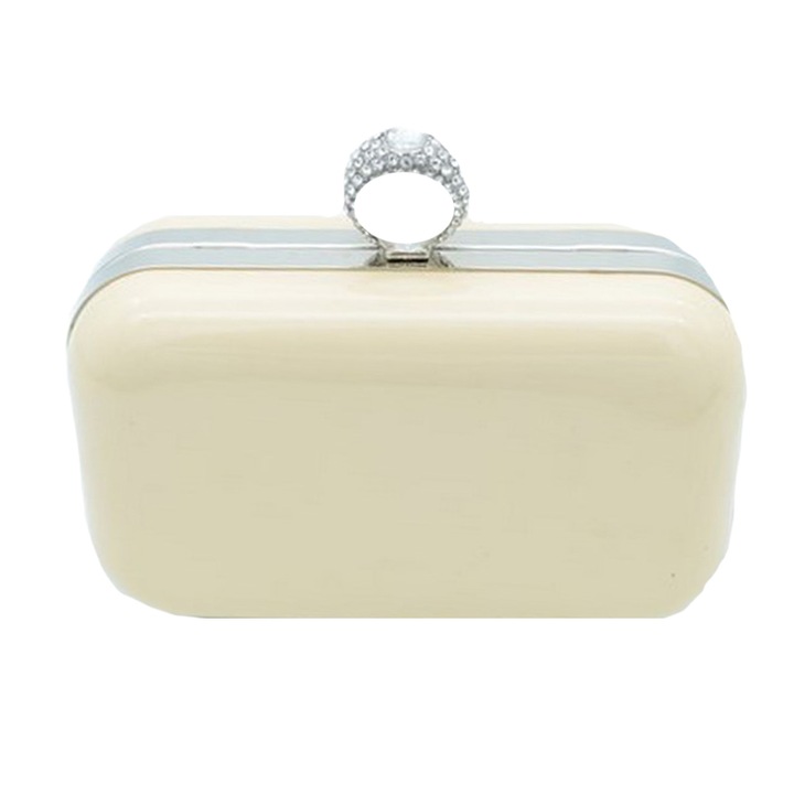 Női Mini Junior clutch táska PP37-37, Krém