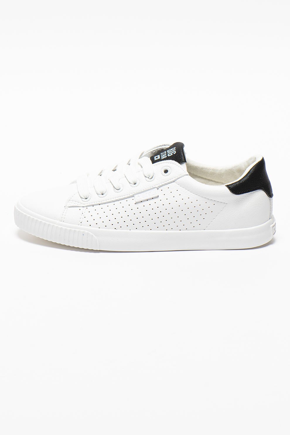 Big Star, Pantofi sport de piele ecologica cu aspect perforat