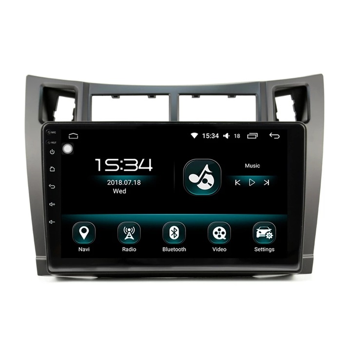 Navigatie Toyota Yaris ( 2005 - 2012 ) , Android , Display 9 inch , 2GB RAM +32 GB ROM , Internet , 4G , Aplicatii , Waze , Wi Fi , Usb , Bluetooth , Mirrorlink