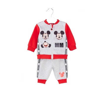 Trening sport bebelusi, Mickey Mouse, bluza si pantaloni, MM, rosu, 12-18 luni Trening sport bebelusi, Mickey Mouse, bluza si pantaloni, MM, rosu, 12-18 luni