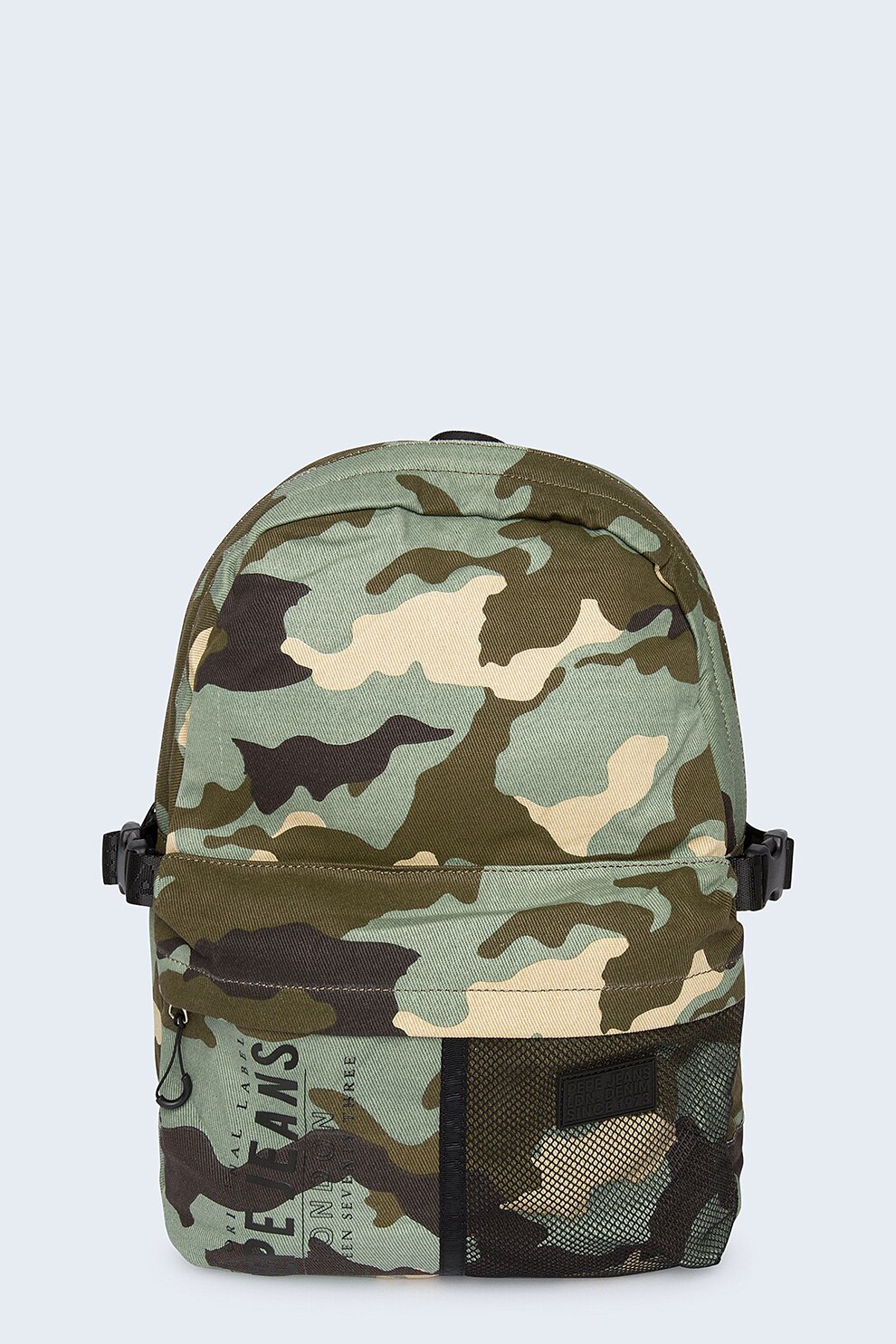 Pepe Jeans London, Rucsac cu model camuflaj Hidalgo, Verde sparanghel/bej/negru