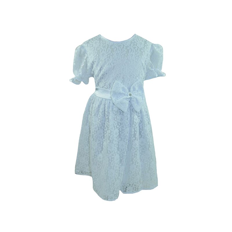 Rochie eleganta pentru fete Mini Junior KBT3-A, Alb, 98