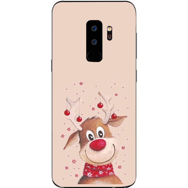 Husa din Silicon, Craciun Happy Rudolph pentru Samsung Galaxy S9 Plus, Multicolor