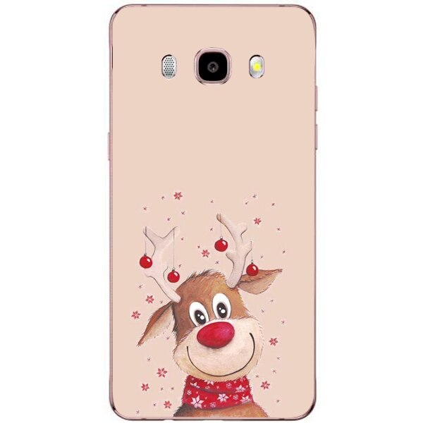 Husa din Silicon, Craciun Happy Rudolph pentru Samsung Galaxy J5 (2016), Multicolor