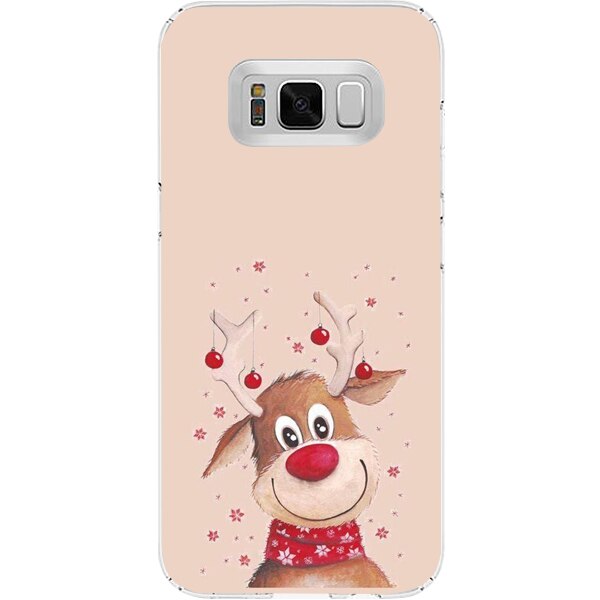 Husa din Silicon, Craciun Happy Rudolph pentru Samsung Galaxy S8, Multicolor