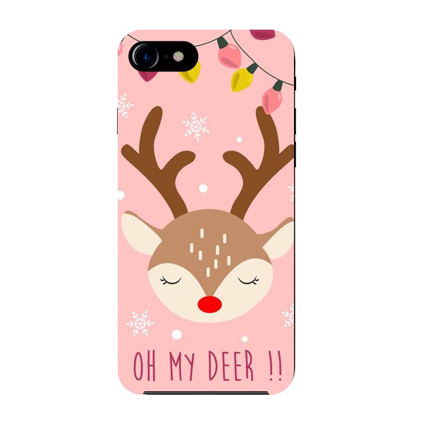 Husa din Silicon, Craciun I Love Pink pentru iPhone 6 Plus, Multicolor