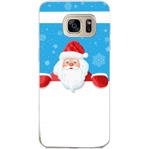 Husa din Silicon, Craciun Guess pentru Samsung Galaxy S7 Edge, Multicolor