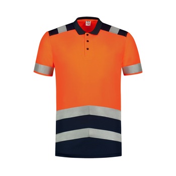 Tricou polo cu maneca scurta, Tricorp, pentru protectia muncii, unisex, portocaliu reflectorizant, XL Tricou polo cu maneca scurta, Tricorp, pentru protectia muncii, unisex, portocaliu reflectorizant, XL