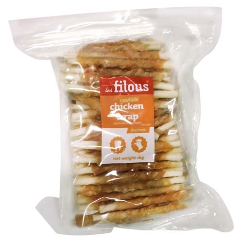 chicken wrapped rawhide sticks