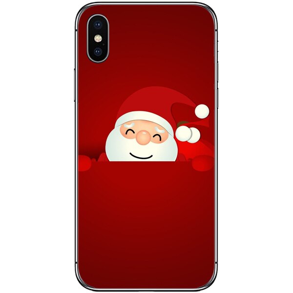 Husa din Silicon, Craciun Hello Again pentru iPhone XS Max, Multicolor