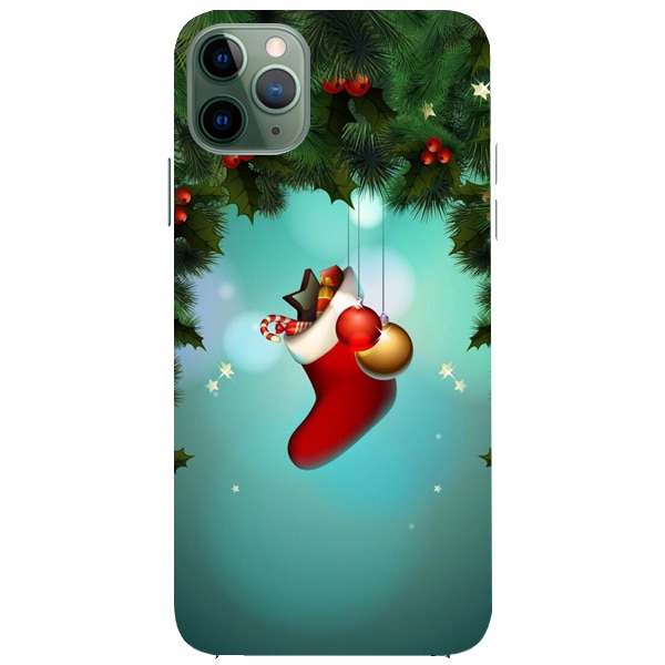 Husa din Silicon, Craciun Let's Celebrate pentru iPhone 11 Pro, Multicolor
