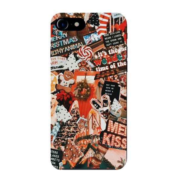 Husa din Silicon, Craciun Kiss Me pentru iPhone 6s Plus, Multicolor