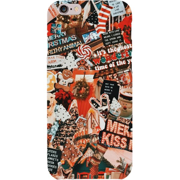 Husa din Silicon, Craciun Kiss Me pentru iPhone 7, Multicolor