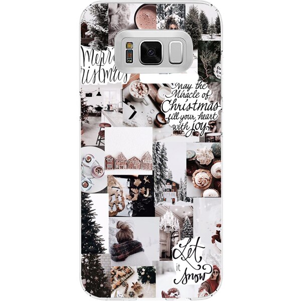 Husa din Silicon, Craciun Let It Snow pentru Samsung Galaxy S8, Multicolor