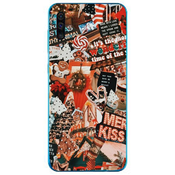 Husa din Silicon, Craciun Kiss Me pentru Samsung Galaxy A70, Multicolor