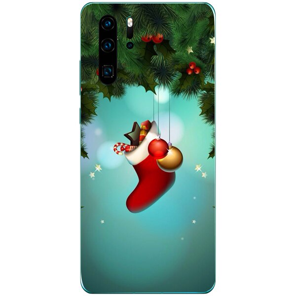 Husa din Silicon, Craciun Let's Celebrate pentru Huawei P30 Pro, Multicolor