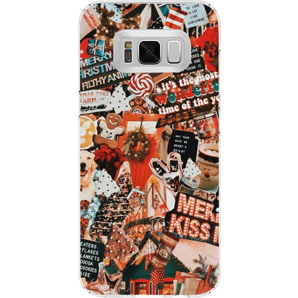 Husa din Silicon, Craciun Kiss Me pentru Samsung Galaxy S8, Multicolor
